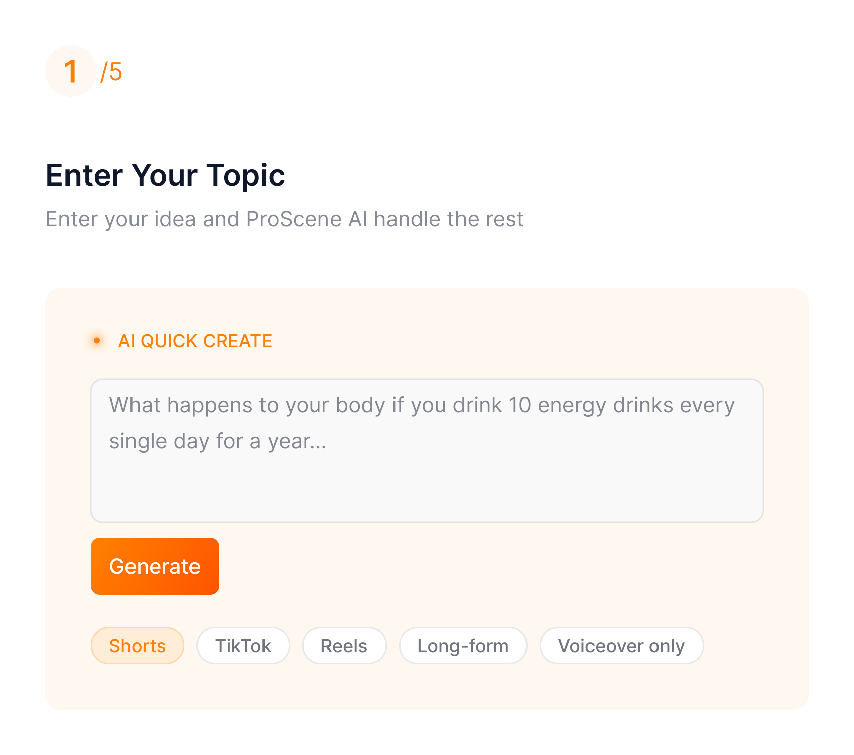 Enter Your Topic